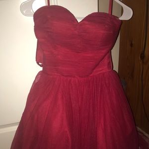 Short red homecoming dress